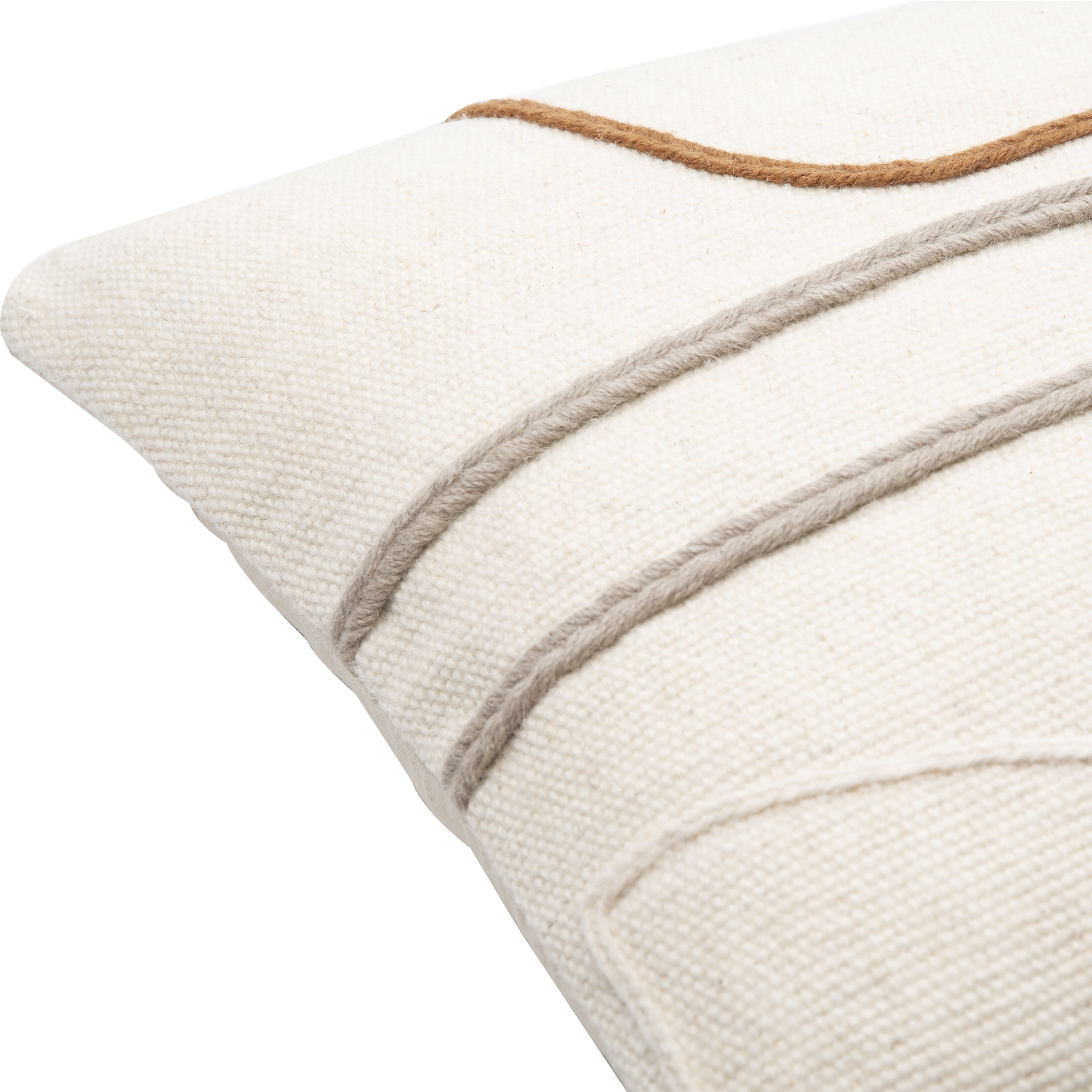 Philip 20 inch Cream Pillow Kit, Square