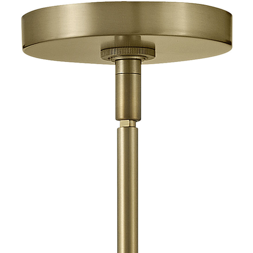 Millie LED 15.75 inch Lacquered Brass Pendant Ceiling Light, Semi-Flush Mount