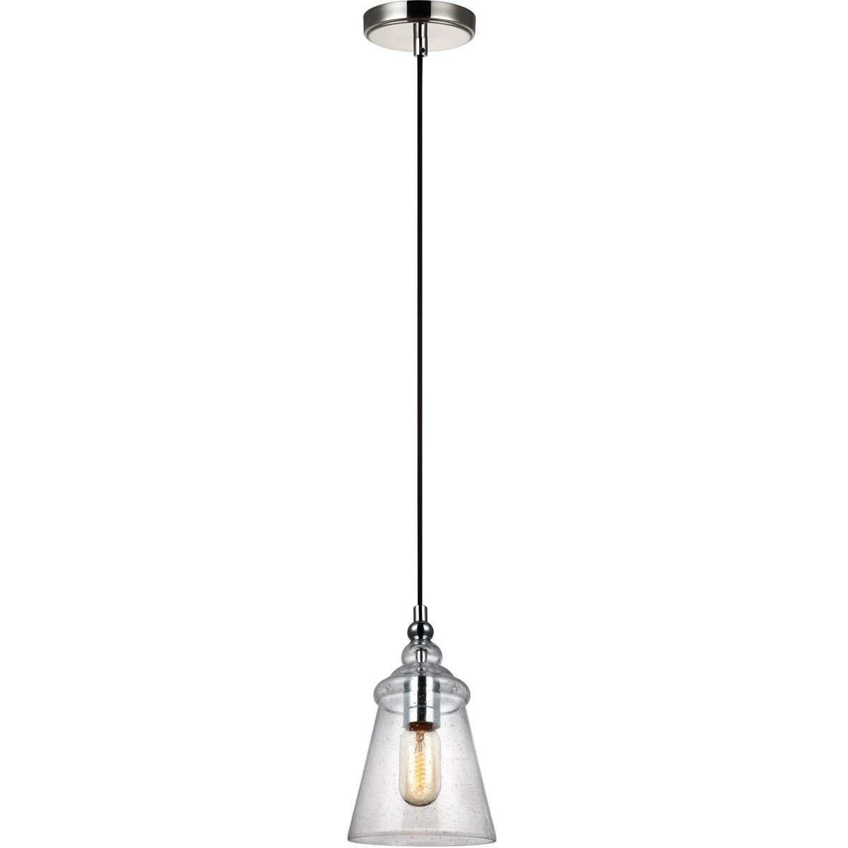 Loras 1 Light 5.75 inch Chrome Pendant Ceiling Light