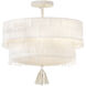 Lisa McDennon Baya 4 Light 18 inch Textured Plaster Semi-flush Mount Ceiling Light