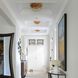 Broche 4 Light 16 inch Antique Gold Semi Flush Ceiling Light