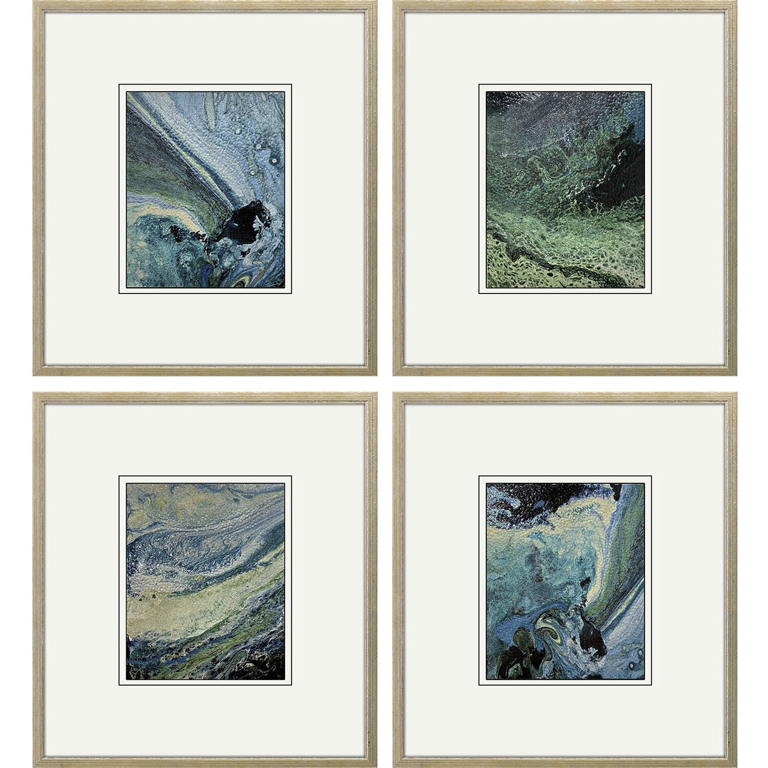 Color Candy Blue and Black and Green Framed Art, The Studio
