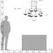 Fritz 10 Light 37.4 inch Sterling Mobile Pendant Ceiling Light