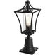 Belgrade 1 Light 19 inch Black Outdoor Post Light