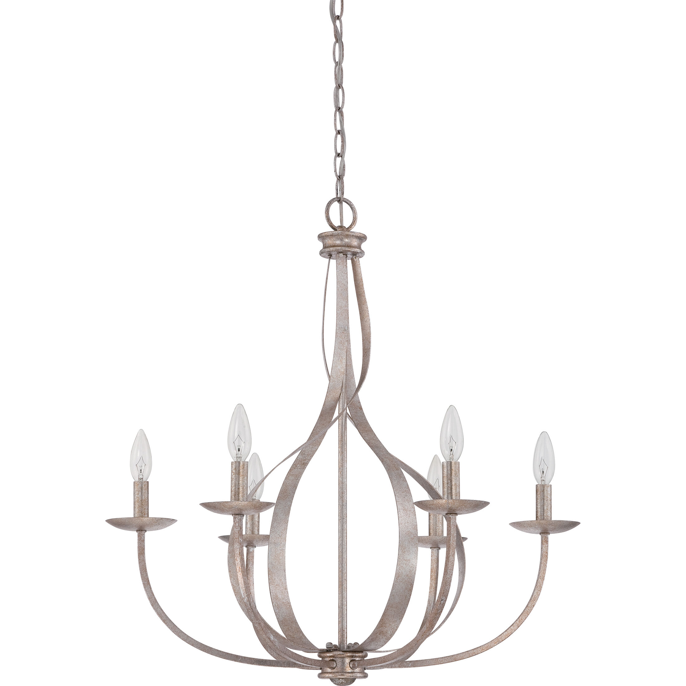 Serenity 6 Light 27 inch Italian Fresco Chandelier Ceiling Light