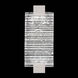 Terra Wall Sconce Wall Light in Silver, Rake Cast Glass
