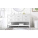 Sinclaire 60 X 22 X 34 inch White Vanity Sink Set