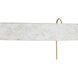 Karla 6 Light 42 inch Gilded Gold / Textured White Chandelier Ceiling Light
