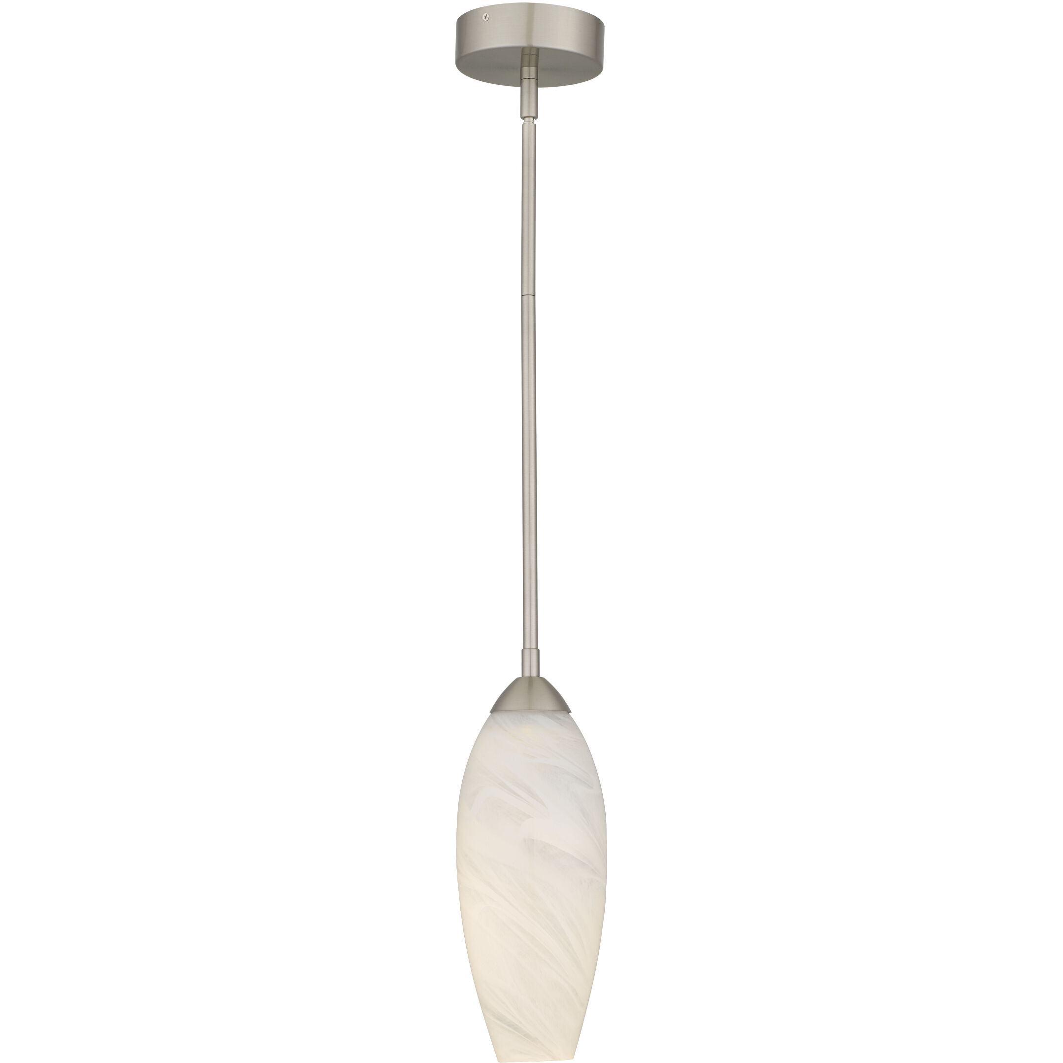 Burnett LED 5 inch Brushed Nickel Mini Pendant Ceiling Light