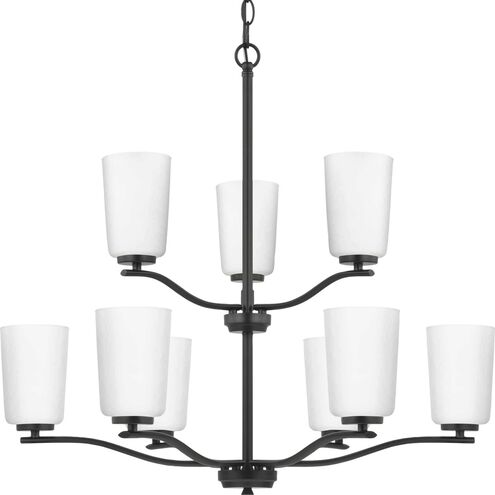 Adley 9 Light 28 inch Matte Black Chandelier Ceiling Light
