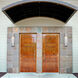Striate Outdoor Wall Light in Silver
