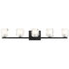 Carleton 5 Light 32.13 inch Matte Black Bath Vanity Light Wall Light