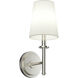 Kleine 1 Light 5.75 inch Brushed Nickel Wall Sconce Wall Light