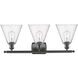 Ballston Ballston Cone LED 28 inch Oil Rubbed Bronze Bath Vanity Light Wall Light in Seedy Glass
