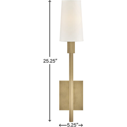 Fenwick 1 Light 5.25 inch Heritage Brass Interior Wall Mount Wall Light