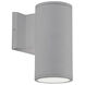 Nordic LED 7 inch Gray Exterior Wall Sconce