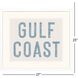 East Coast / Gulf Coast / West Coast Blue and Beige and White Framed Art, Propac
