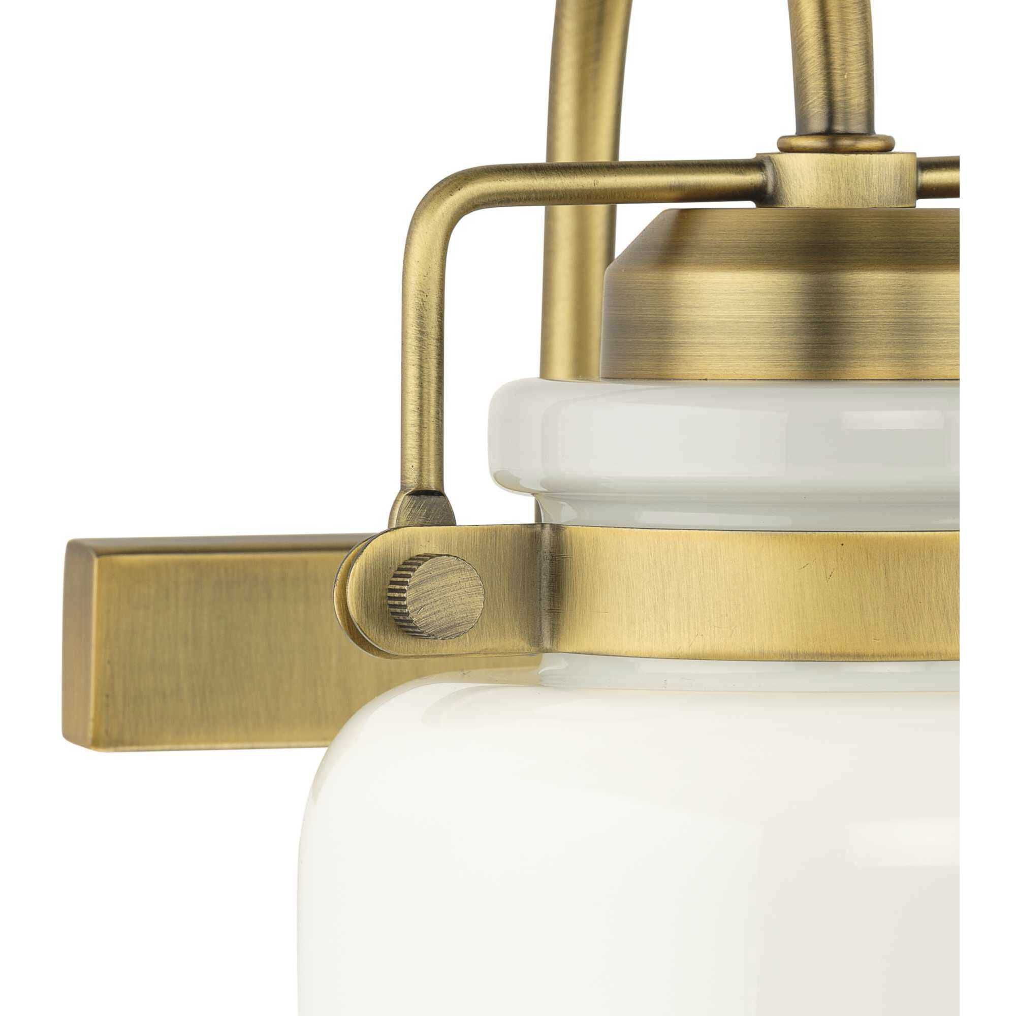 Fessler 3 Light 21.12 inch Vintage Brass Bath Light Wall Light