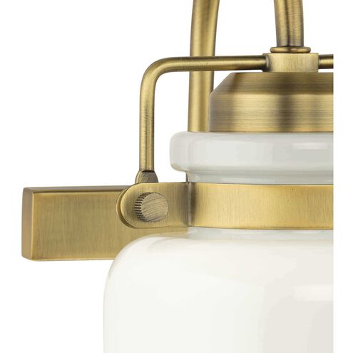 Fessler 3 Light 21.12 inch Vintage Brass Bath Light Wall Light