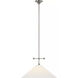 Amber Lewis Soren LED 20 inch Polished Nickel Pendant Ceiling Light