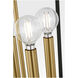 kate spade new york Carlyle 3 Light 13.75 inch Midnight Black / Burnished Brass Lantern Pendant Ceiling Light