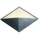 Ambiance LED 12 inch Midnight Sky with Matte White ADA Wall Sconce Wall Light, Diamond