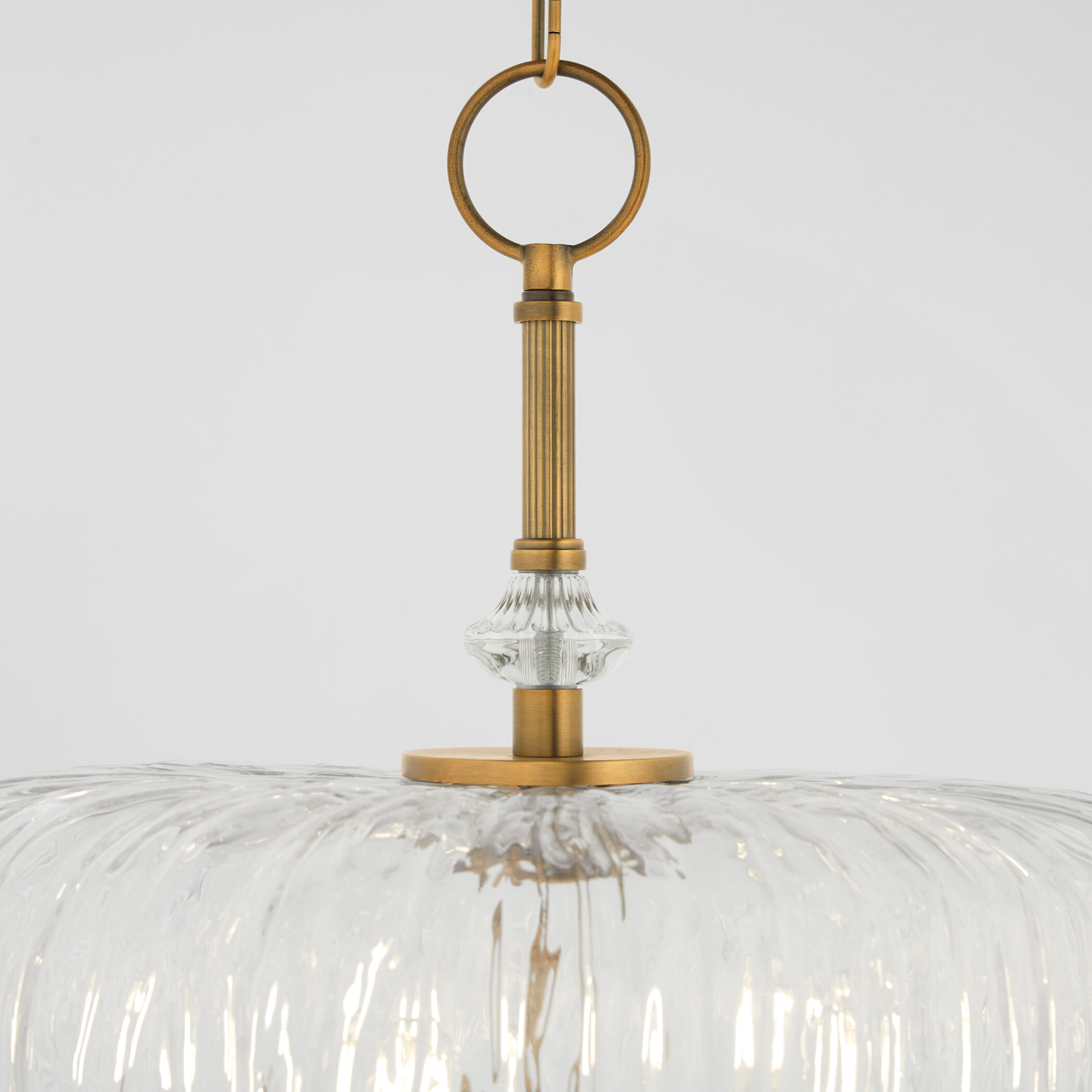 Meriam 5 Light 20 inch Brushed Brass Pendant Ceiling Light