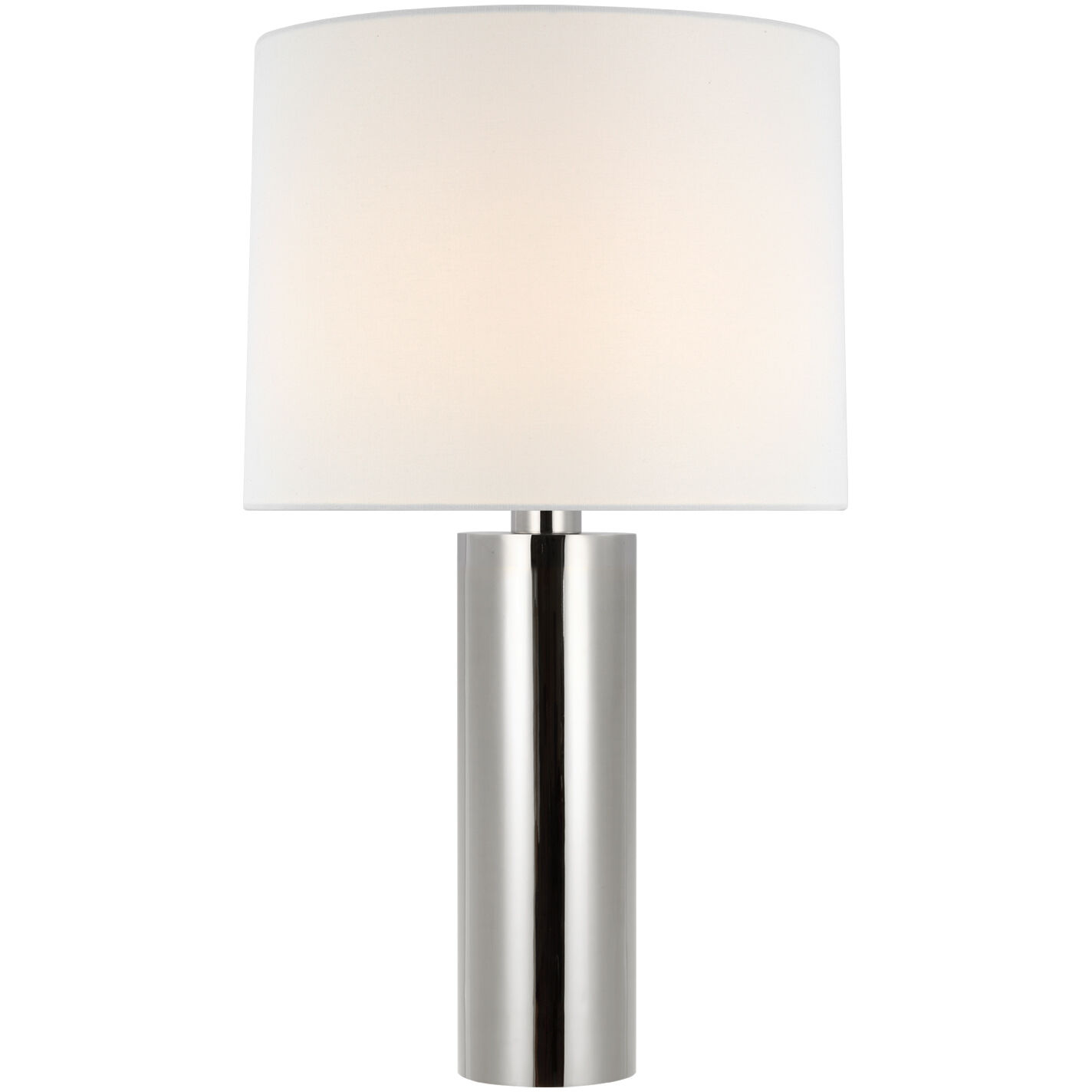 Paloma Contreras Sylvie 26.5 inch 15 watt Polished Nickel Table Lamp Portable Light in Linen, Medium