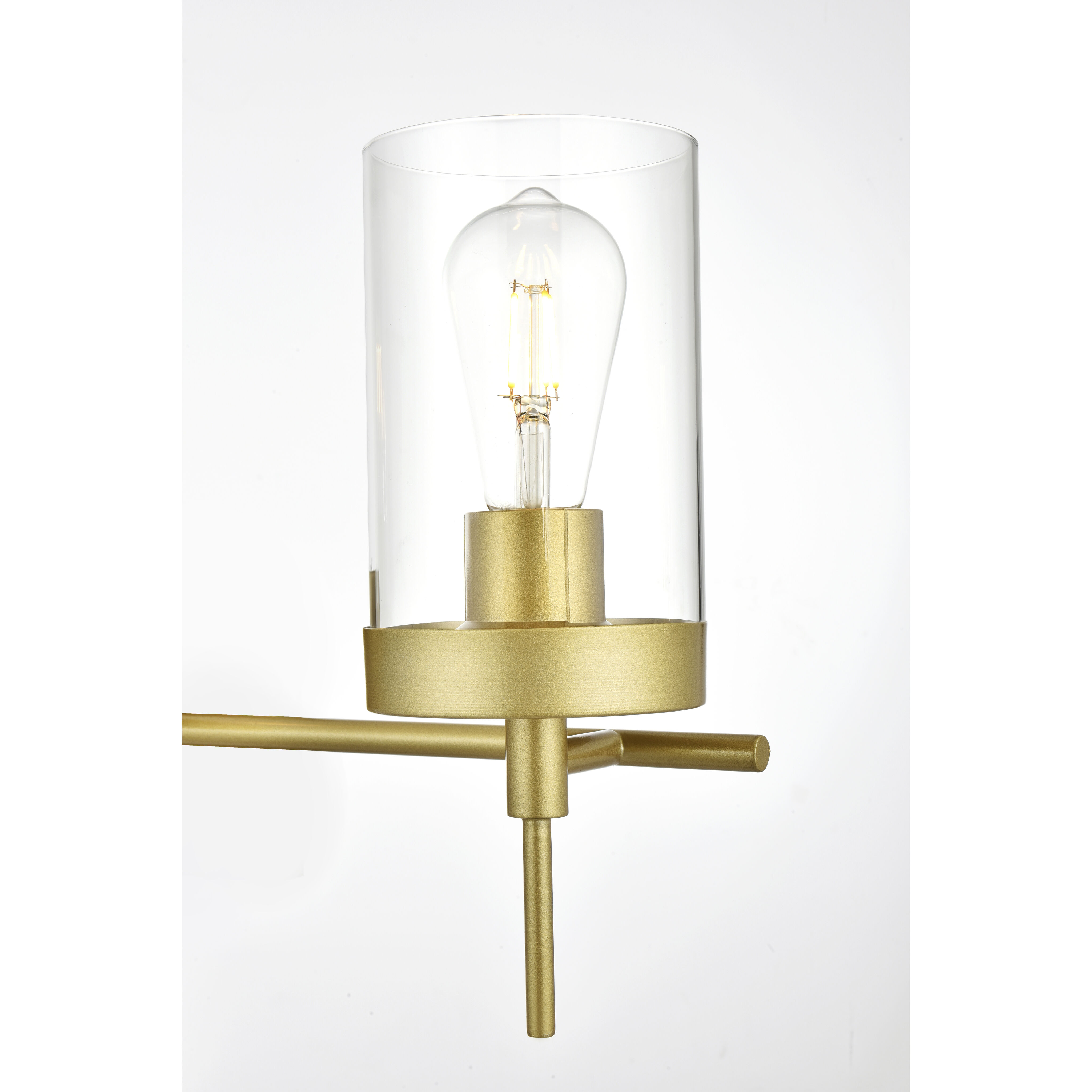 Benny 4 Light 32 inch Brass Bath Sconce Wall Light