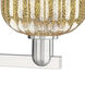 Preston 3 Light 17.63 inch Satin Nickel Chandelier Ceiling Light in Mercury Glass