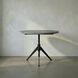 Matilo 30 X 30 inch Matte Black Accent Table, Adjustable