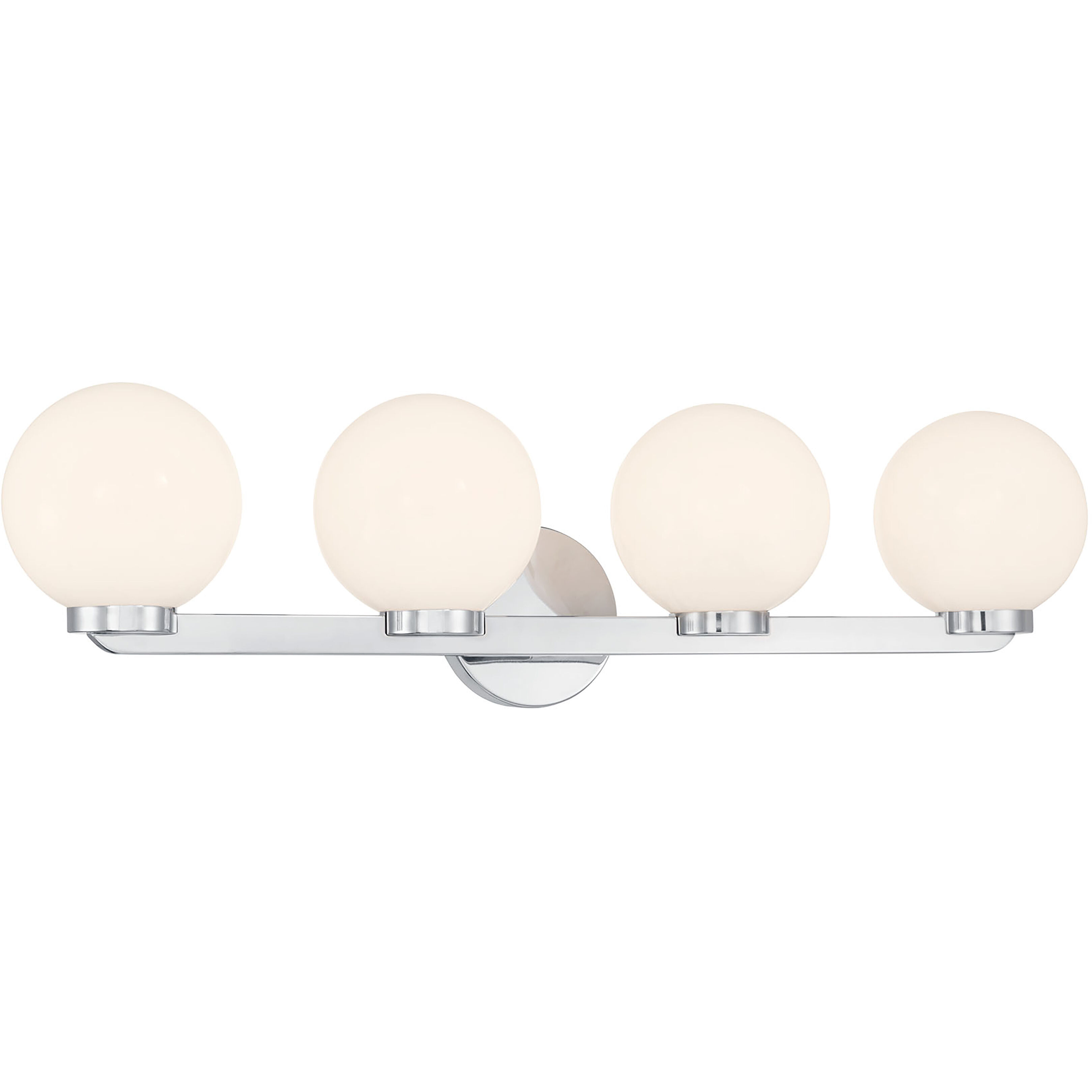Ardeva 4 Light 30.25 inch Chrome Bathroom Vanity Light Wall Light