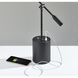 Grover 15 inch 10.00 watt Black LED Desk Lamp Portable Light, with USB Port