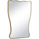Piero 39.5 X 28 inch Natural Brass Mirror