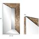 Barragan 87 X 47.25 inch Vintage Gold Mirror