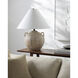 Nivalis 24.4 inch 100 watt Gray Accent Table Lamp Portable Light