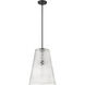 Saben 1 Light 14 inch Matte Black Pendant Ceiling Light