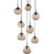 Nova LED LED Novel Brass Chandelier Ceiling Light, Round Multi-Pendant