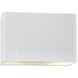 Ambiance LED 10 inch Antique Brass ADA Wall Sconce Wall Light