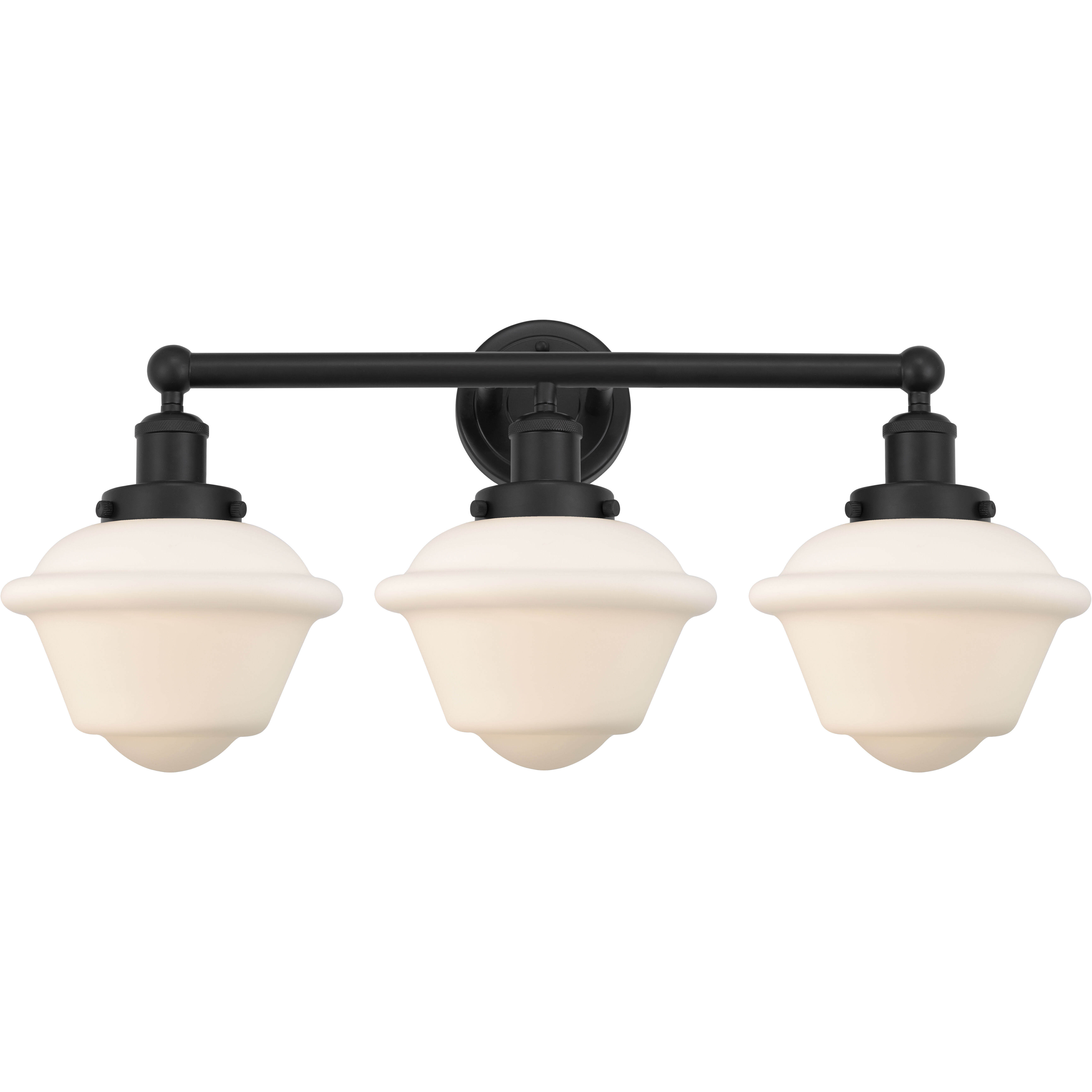 Oxford 3 Light 24.5 inch Matte Black Bath Vanity Light Wall Light