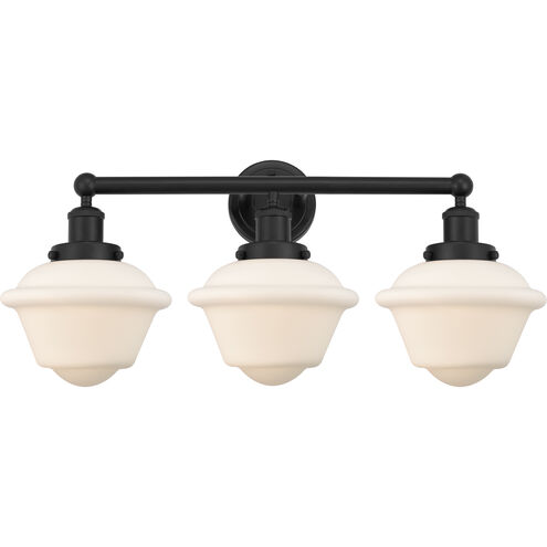 Oxford 3 Light 24.5 inch Matte Black Bath Vanity Light Wall Light