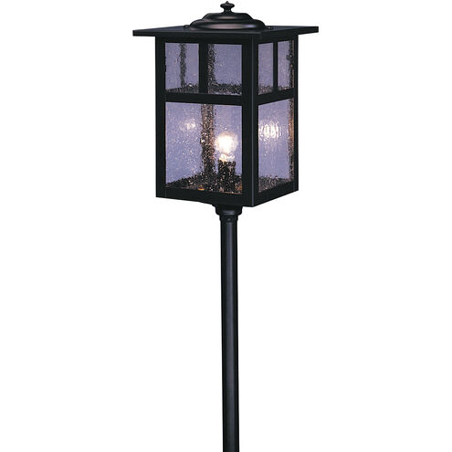 Mission 12V 18 watt Satin Black Outdoor Landscape in Frosted, Empty