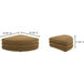Lowtide 15.35 inch Yellow Curved Ottoman