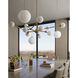Orbe 10 Light 44.75 inch Brushed Brass Chandelier Ceiling Light