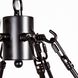 Decamp 47.24 inch Black Chandelier Ceiling Light