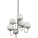 Alora Mood Alba 6 Light 32 inch Matte Black Chandelier Ceiling Light