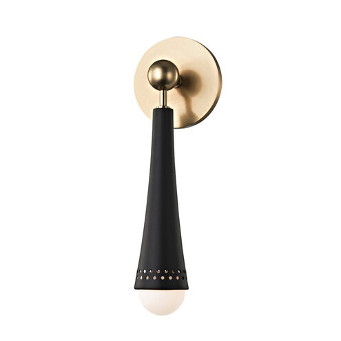 Tupelo LED 4.75 inch Aged Brass / Black ADA Wall Sconce Wall Light
