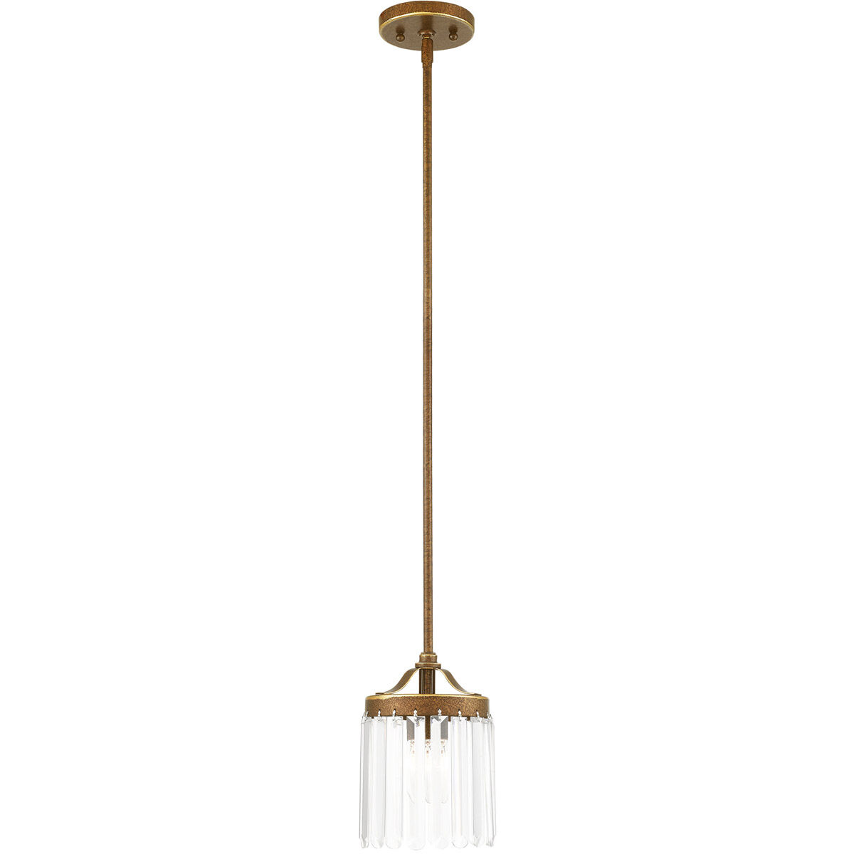 Ashton 1 Light 6 inch Hand Painted Palacial Bronze Mini Pendant Ceiling Light