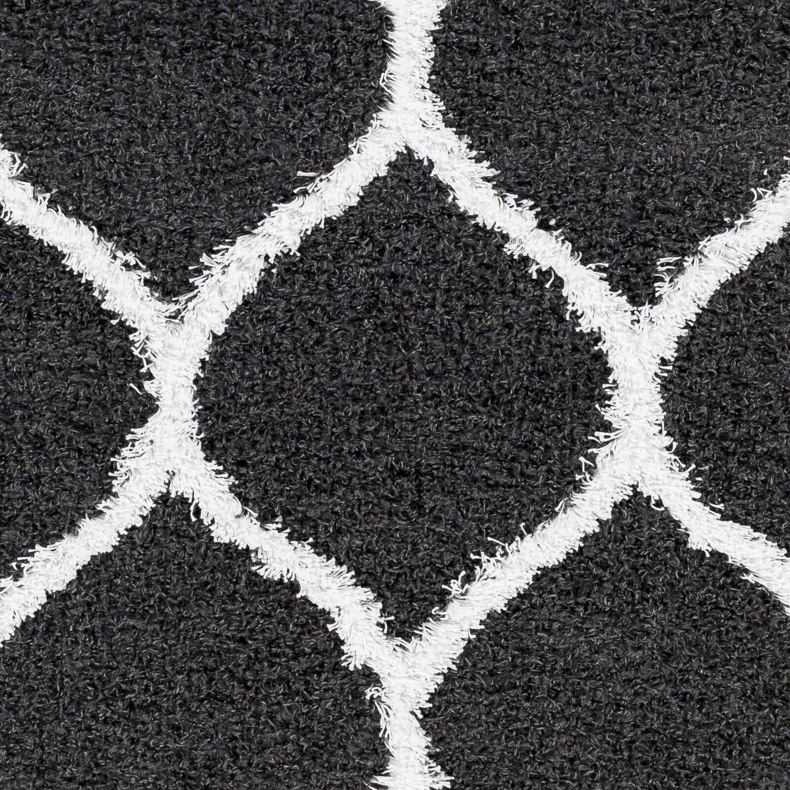 Urban Shag 114 X 79 inch Black Rug, Rectangle