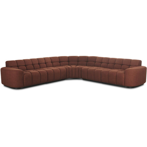 Roman Orange L-Shaped Sectional